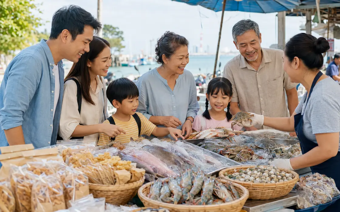 ภาพประกอบบทความ อ่างศิลา–บางแสนสายกิน: หนึ่งวันไม่ต้องยัดสิบร้าน